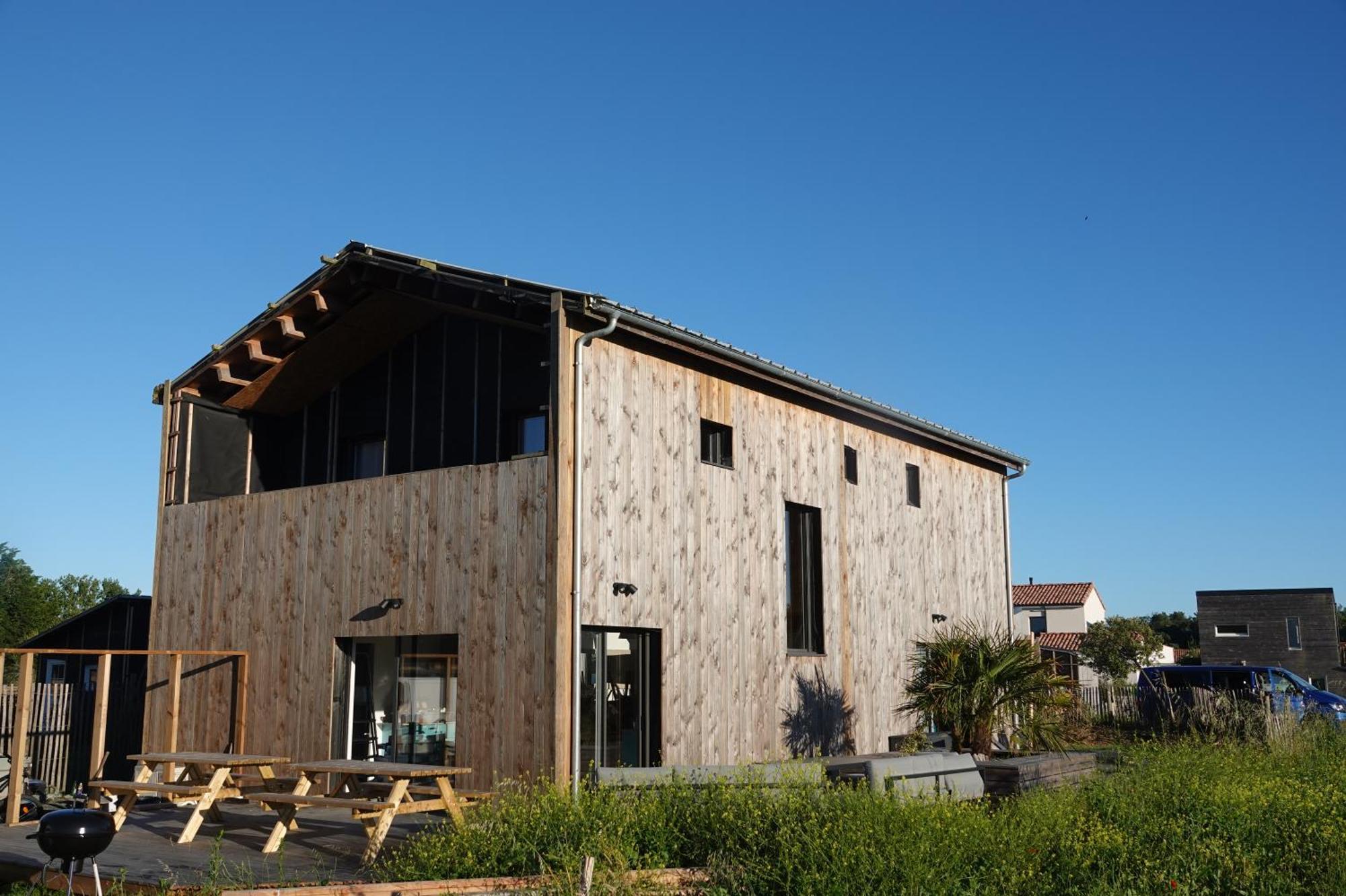 Maison Bois, Les Conches 10 Pers Longeville-sur-Mer Exterior foto
